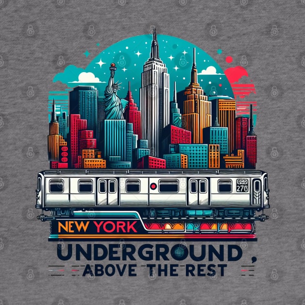 New York Subway NYC Underground Train by Nysa Design